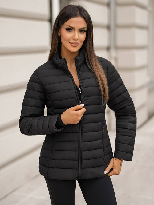 Chaqueta de mujer negra OZONEE JS/16M9109/392Z