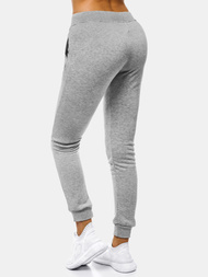 Pantalón de chándal para mujer gris OZONEE JS/CK01