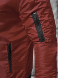 Chaqueta de hombre burdeos OZONEE JS/AK95Z