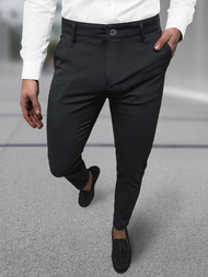 Pantalón chino de hombre negras OZONEE DJ/5526