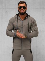 Chándal de hombre beige-gris OZONEE O/FF3705AB