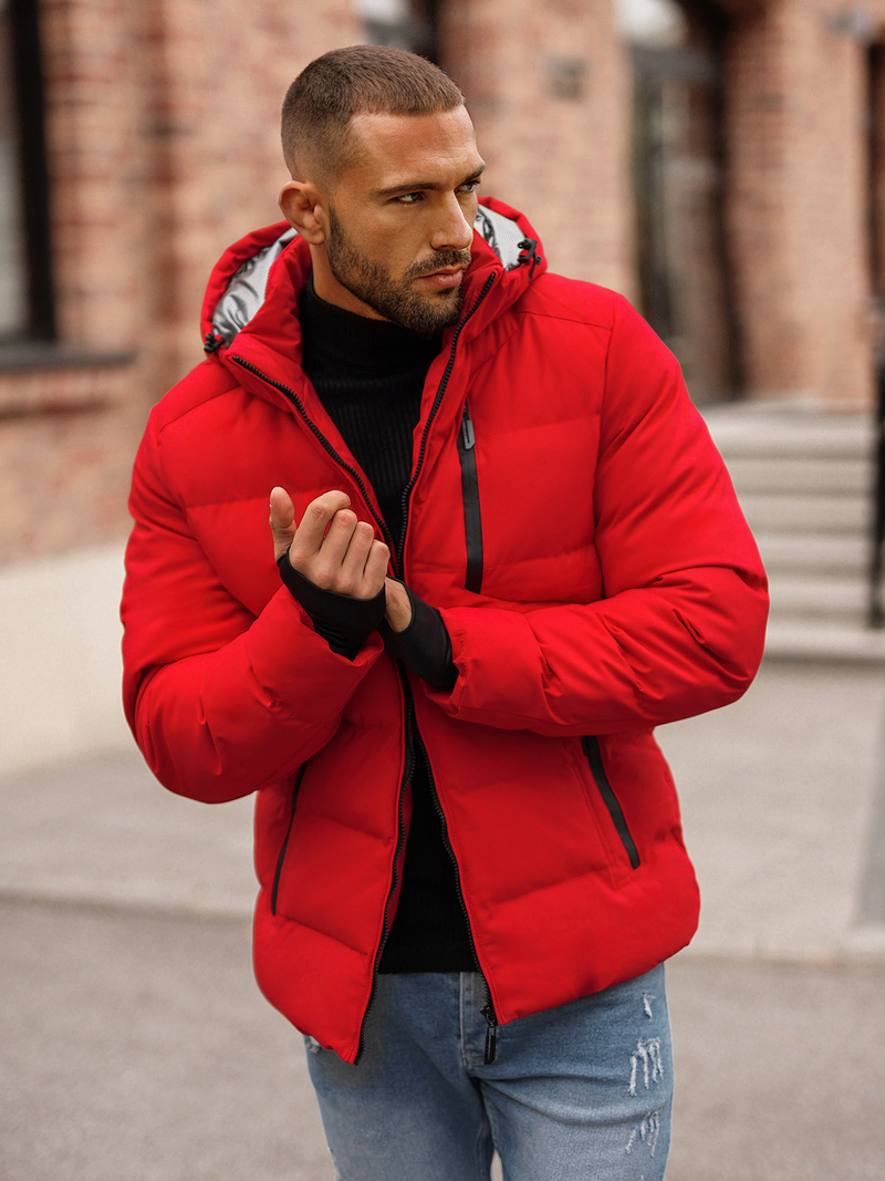 Chaqueta de hombre roja OZONEE JS/5M756/270Z