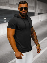 Camiseta de hombre negra OZONEE JS/8T89/3