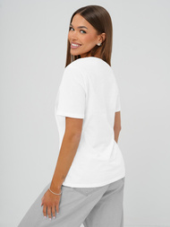 Camiseta de mujer blanco OZONEE JS/R61658