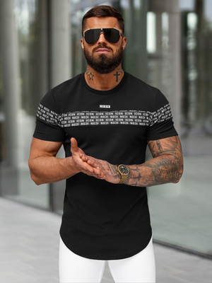 Camiseta de hombre negras OZONEE O/B1216