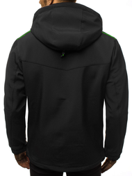 Chaqueta de hombre negra-verde OZONEE GE/12259