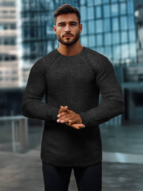 Jersey de hombre negro OZONEE L/2492Z