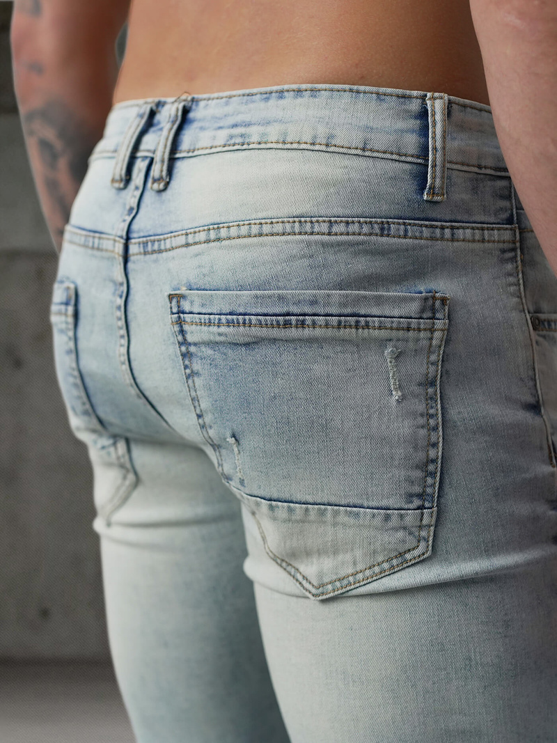 Vaqueros de hombre azul claro OZONEE O/EM8889