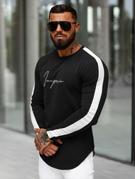 Sudadera de hombre negra OZONEE O/D7197Z