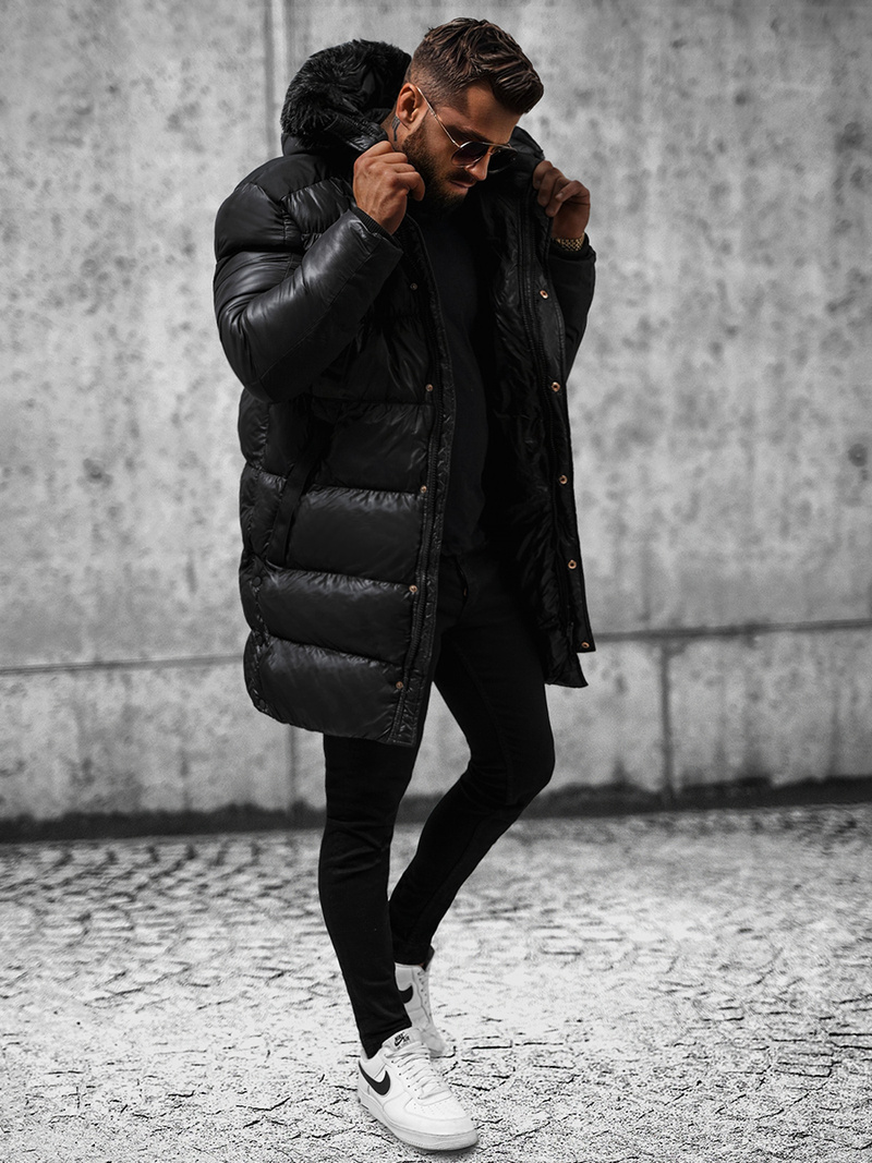 Chaqueta de hombre negra OZONEE O/M800Z