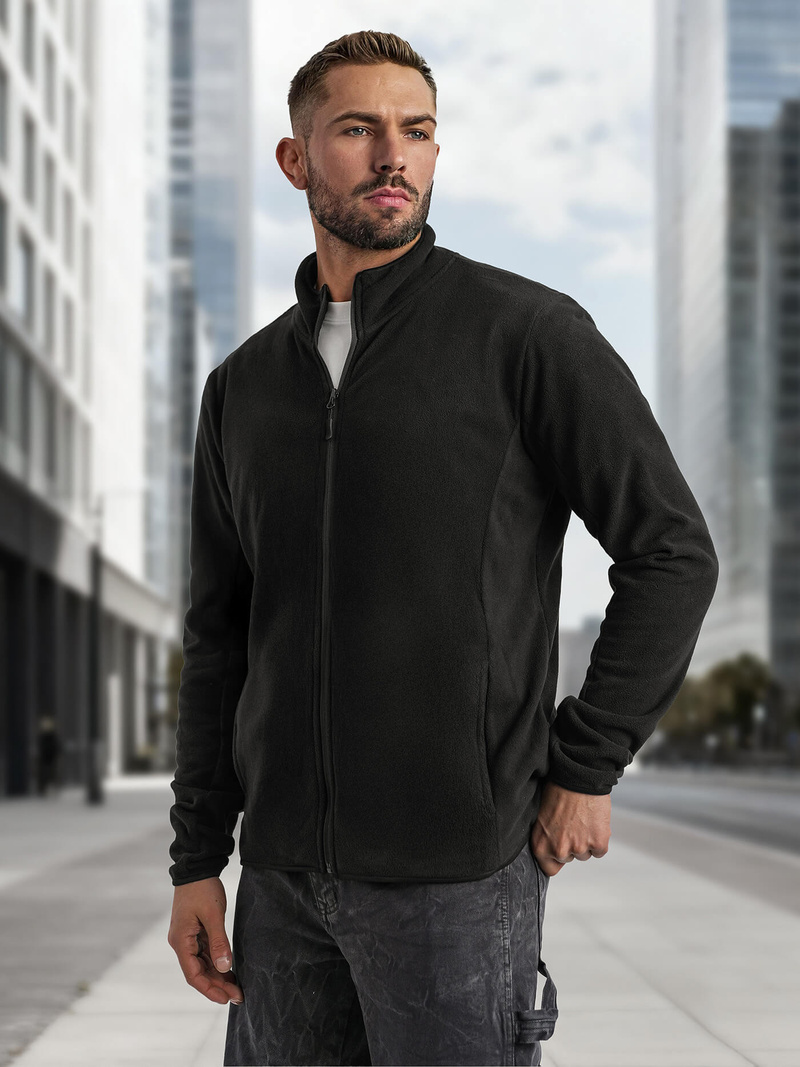 Sudadera de hombre negra OZONEE JS/HH016/3