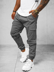 Pantalón chino jogger de hombre gris OZONEE O/G3014Z