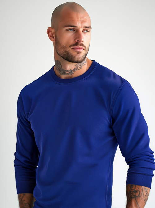 Sudadera de hombre cobalto OZONEE JS/2001-10Z