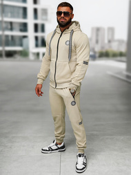 Chándal de hombre beige OZONEE O/LN11887