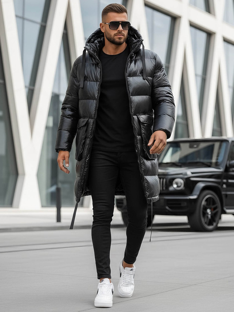 Chaqueta de hombre negro OZONEE O/M3205Z