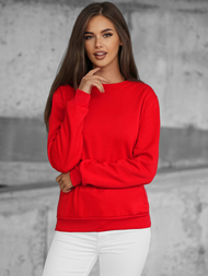 Sudadera de mujer roja OZONEE JS/W01Z