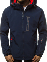 Chaqueta de hombre azul marino rojo OZONEE GE/12262