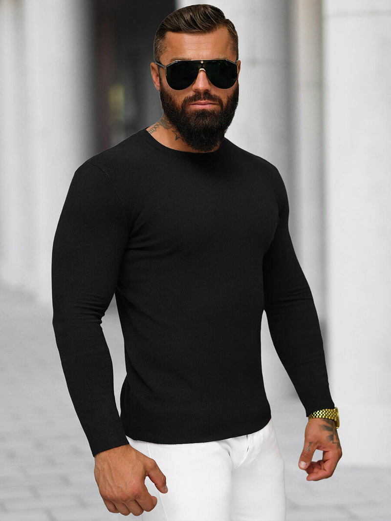 Jersey de hombre negro OZONEE NB/MMB602/4Z