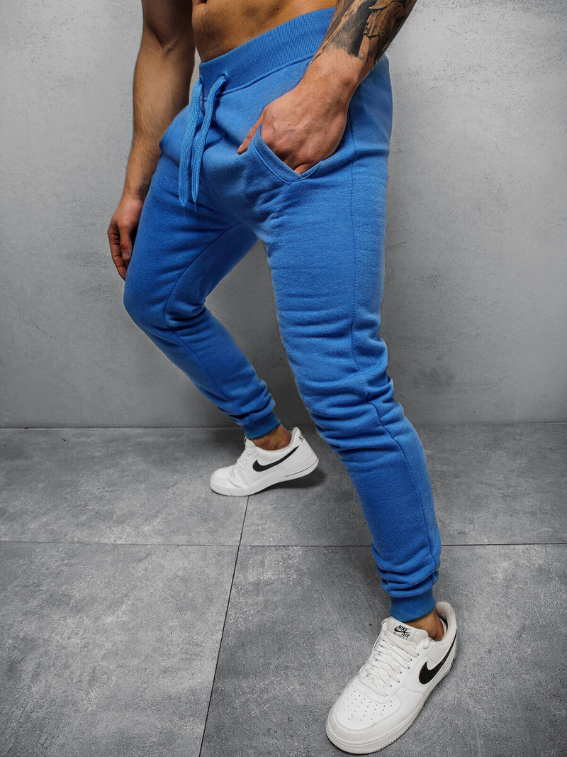 Pantalón de chándal de hombre azul OZONEE JS/XW01Z