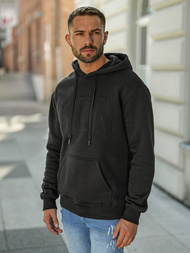 Sudadera de hombre negra OZONEE JS/8B1773/3