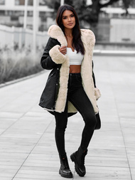 Chaqueta de mujer en negra OZONEE JS/M763/392Z