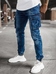Pantalón jogger de hombre azul OZONEE DR/TF056