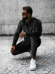 Chándal de hombre negro OZONEE O/D7516