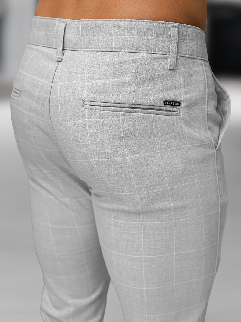 Pantalón chino de hombre gris OZONEE DJ/5505Z