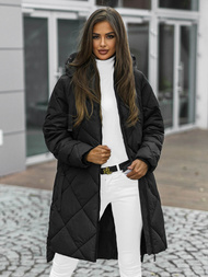 Chaqueta de mujer negra OZONEE JS/5M3168/392Z