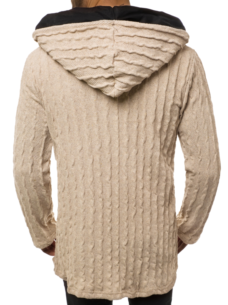 Sudadera de hombre beige OZONEE MACH/2138