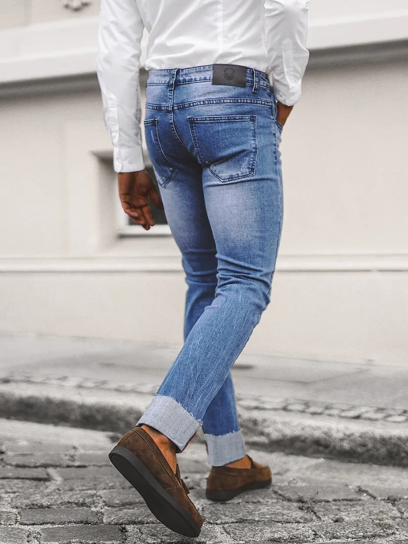 Vaqueros de hombre azul OZONEE NB/MP0126B