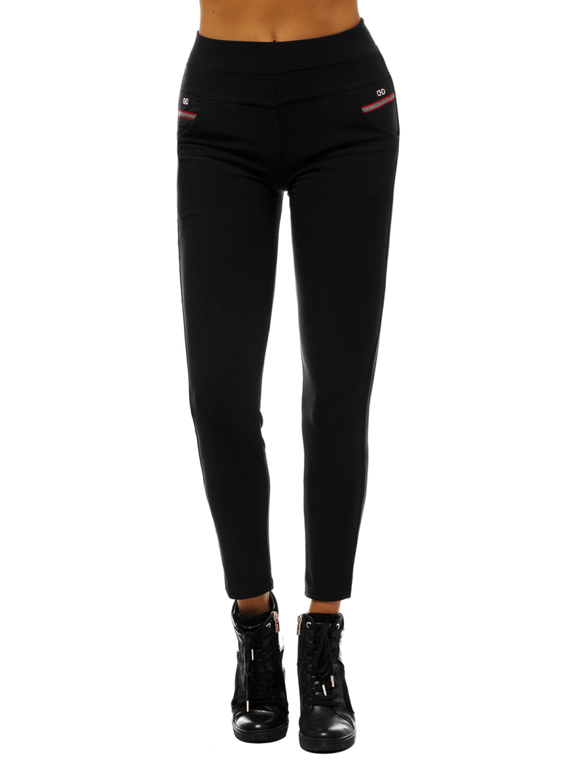 Leggings para mujer negras OZONEE JS/1040/B1