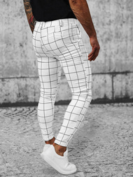 Pantalón chino de hombre blancos OZONEE O/P4009