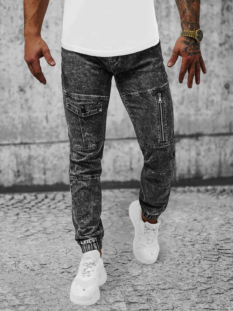 Pantalón jogger de hombre negras OZONEE NB/MP0107N