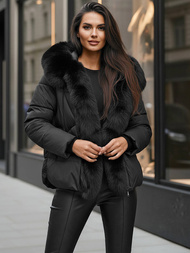 Chaqueta de mujer negra OZONEE O/16M9179/392