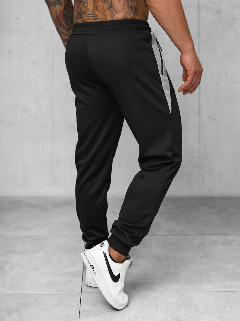 Pantalón de chándal de hombre negras OZONEE JS/15K1813/3