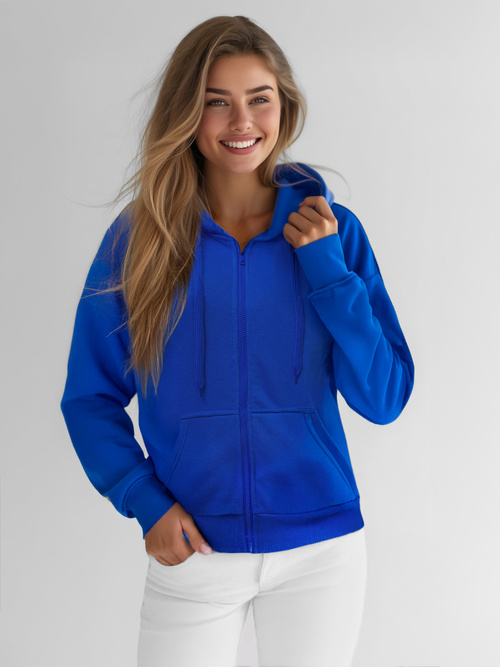 Sudadera de mujer cobalto OZONEE JS/W03Z