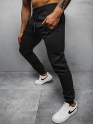 Pantalón de chándal de hombre negras OZONEE JS/XW01Z 