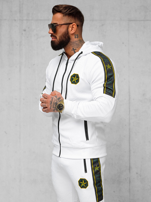 Chándal de hombre blanco OZONEE O/FF3562AB