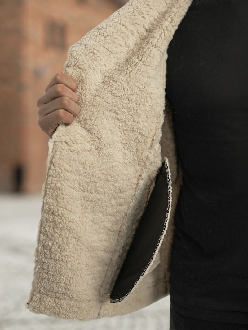 Chaqueta de cuero de hombre negra OZONEE JS/11Z8273