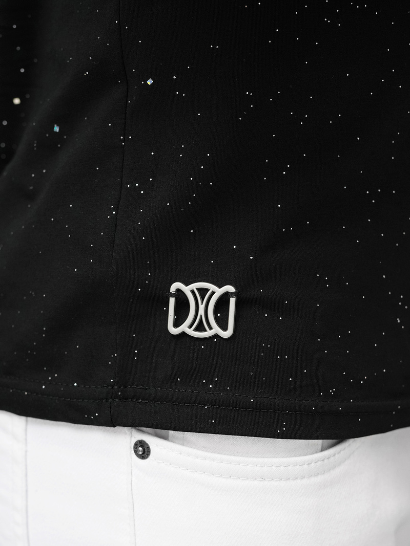 Camiseta de hombre negras OZONEE O/QQ1388