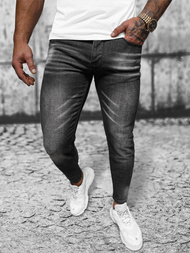 Vaqueros de hombre negras OZONEE NB/MP0199N