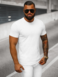Camiseta de hombre blanca OZONEE O/T1278/1