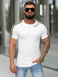 Camiseta de hombre blanco OZONEE O/QS11621