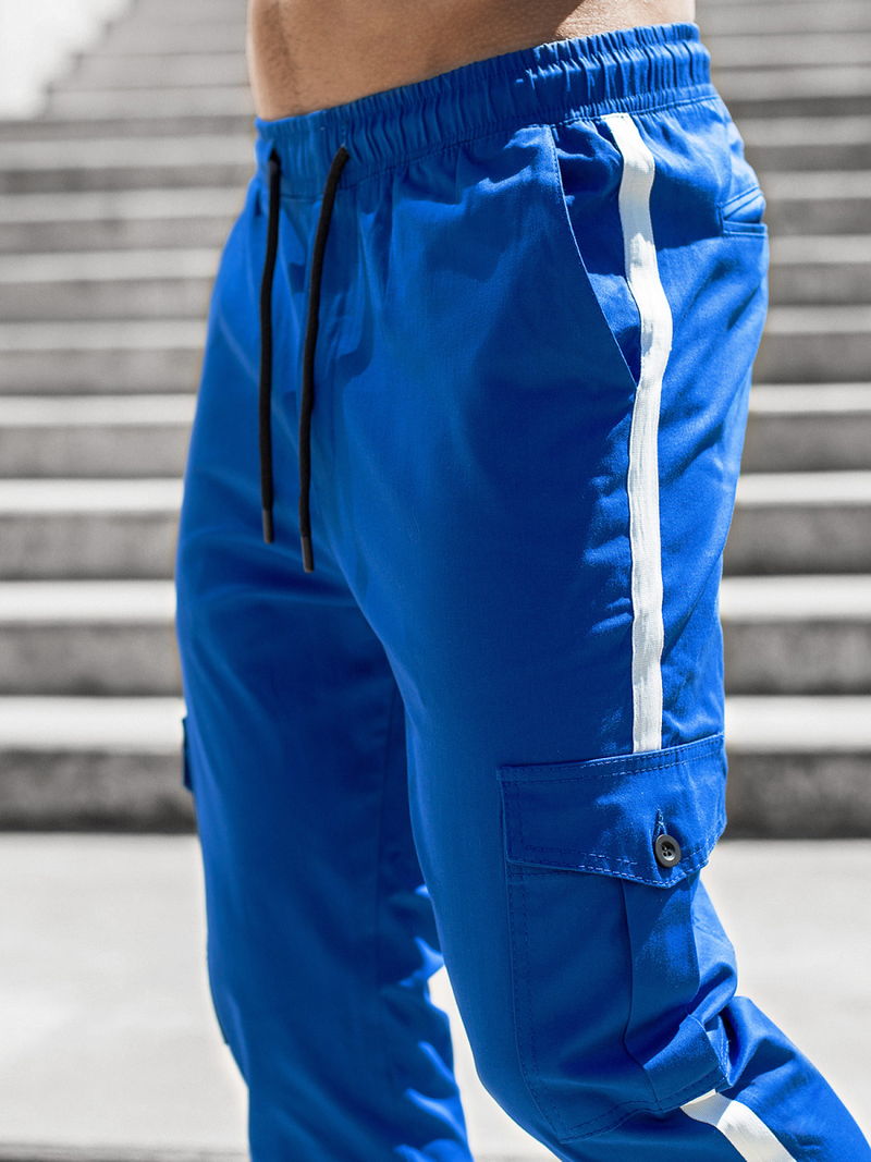 Pantalón jogger de hombre azul OZONEE DJ/5580