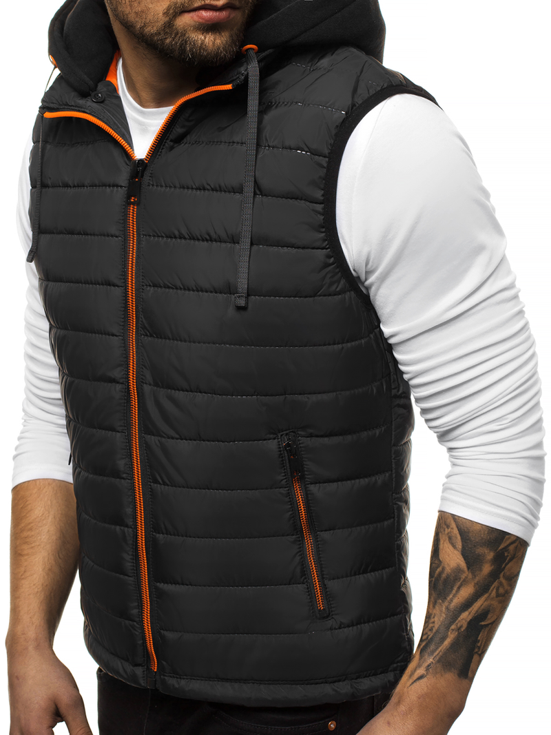 Chaleco de hombre negra OZONEE N/6102