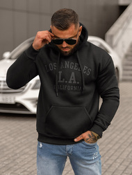Sudadera de hombre negra OZONEE JS/8B1356/3