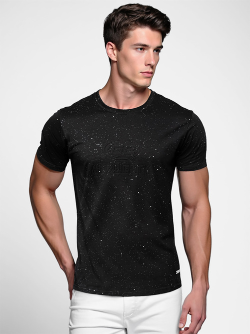 Camiseta de hombre negras OZONEE O/QQ1390Z