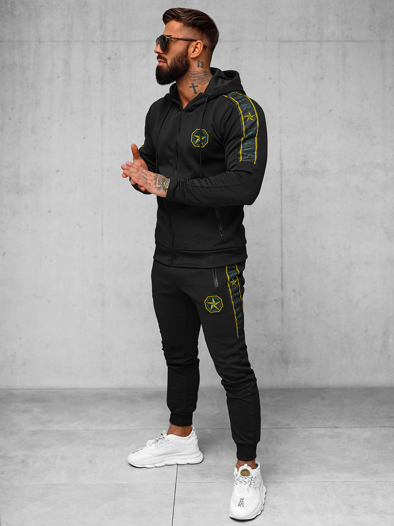 Chándal de hombre negro OZONEE O/FF3562AB