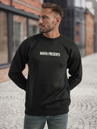 Sudadera de hombre negra OZONEE JS/65B3919/3